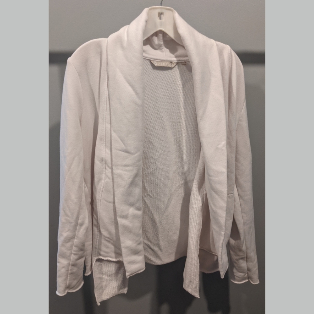 Athleta wrap cardigan, medium, white
